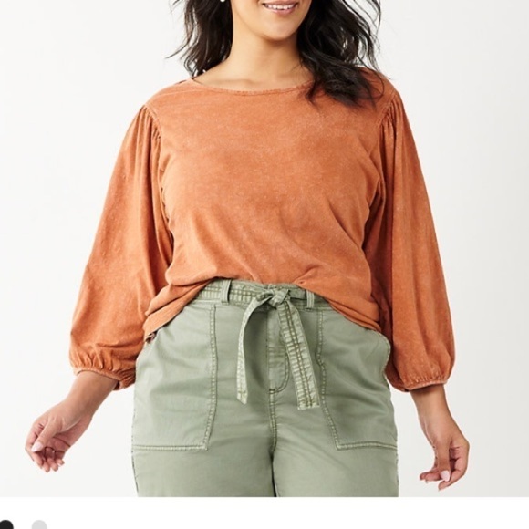 SONOMA 3XT Goods For Life Plus slubbed cotton bell sleeve with elastic c… - Picture 4 of 14